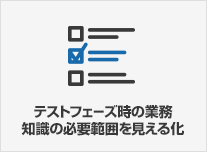 テストフェーズ時の業務知識の必要範囲を見える化