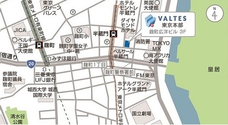 東京本部新オフィス地図